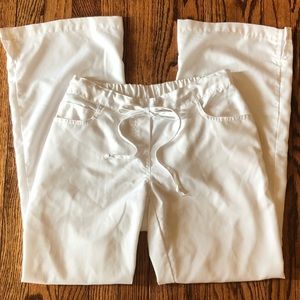 Greys Anatomy XS Petite White Scrub Pants